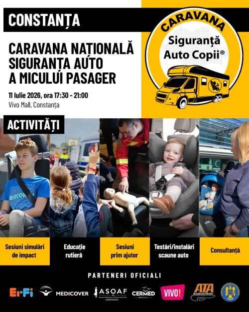 Caravana Siguranta Auto Copii