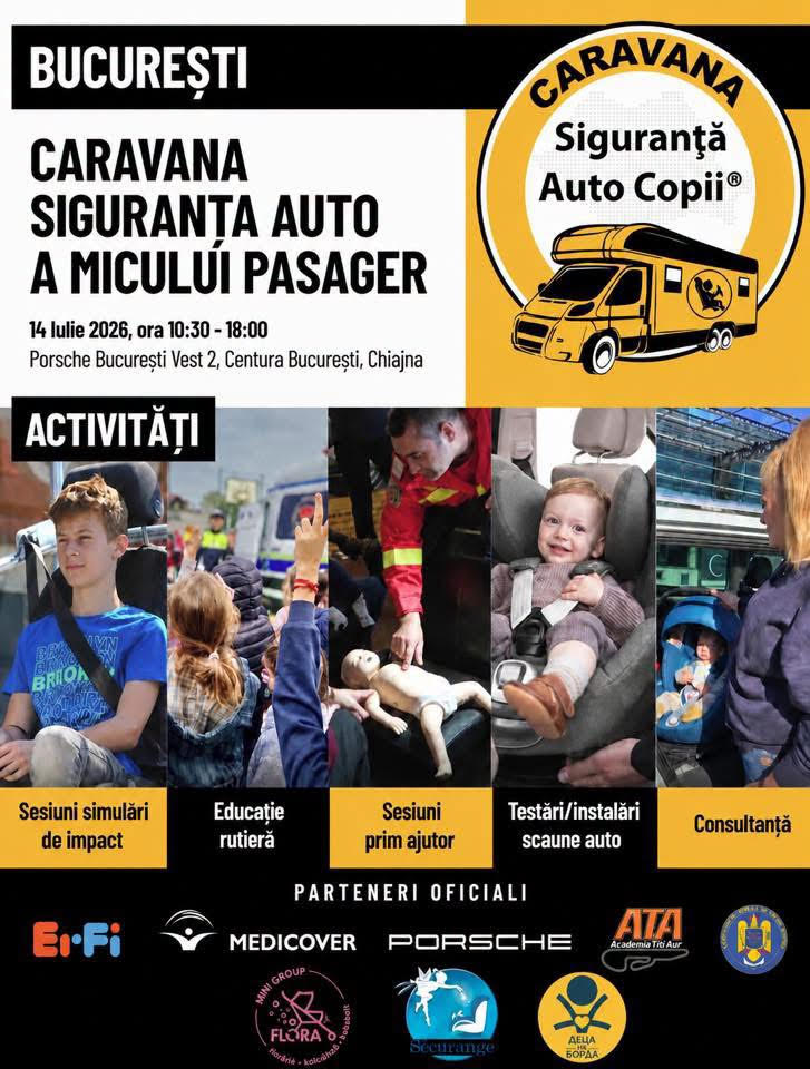 Caravana Siguranta Auto Copii Bucuresti